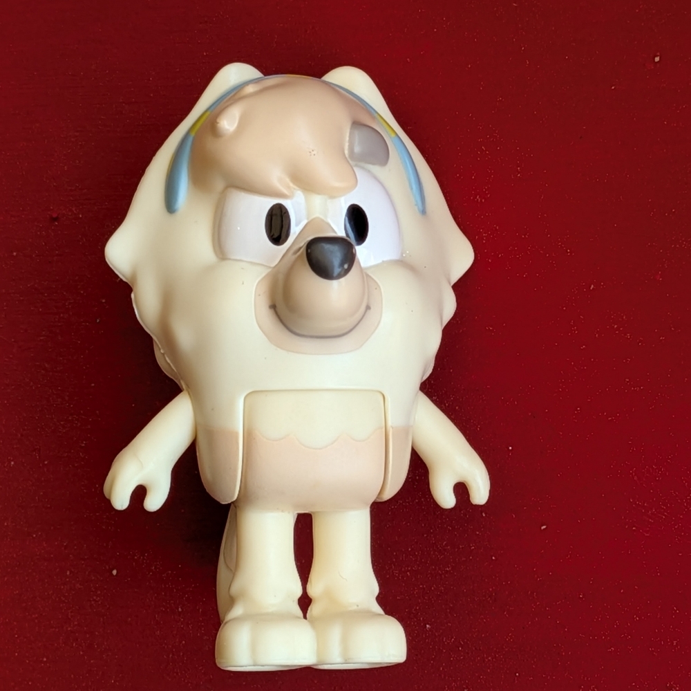 Bluey Friend JUDO Chow Chow White Dog Fancy Hair Replacement Figure